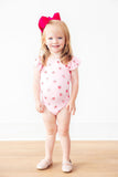 Sweet Strawberries S/S Flutter Sleeve Leotard - Aaria Tees Aaria Tees