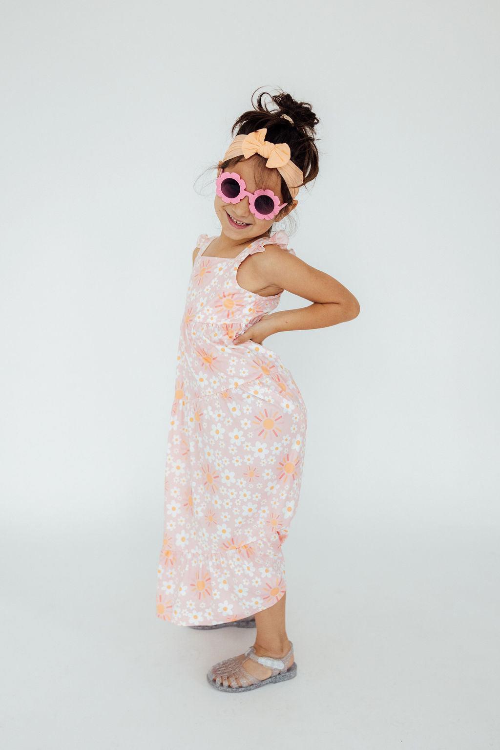 Sweet & Sunny Ruffle Maxi Dress - Aaria Tees Aaria Tees