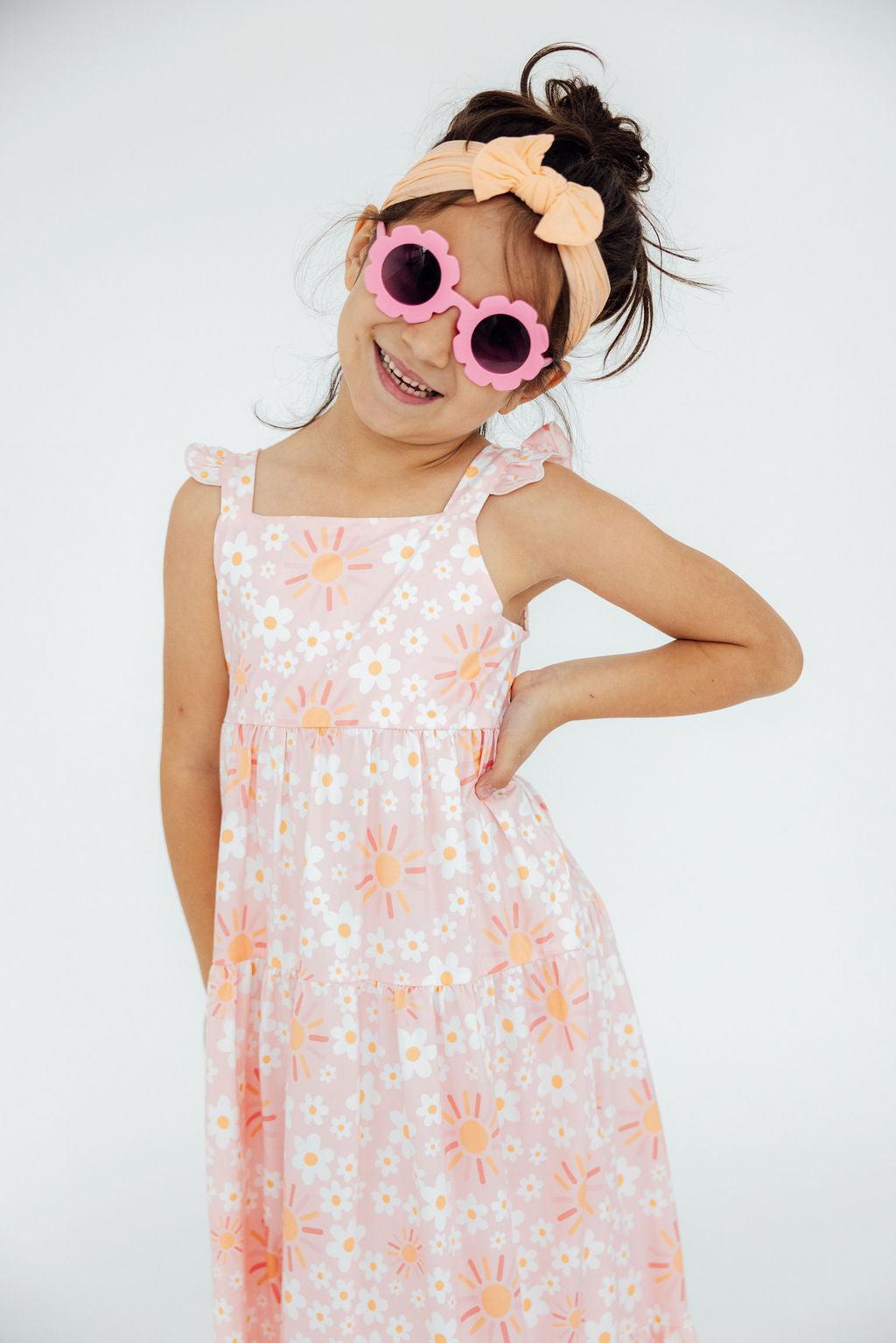 Sweet & Sunny Ruffle Maxi Dress - Aaria Tees Aaria Tees