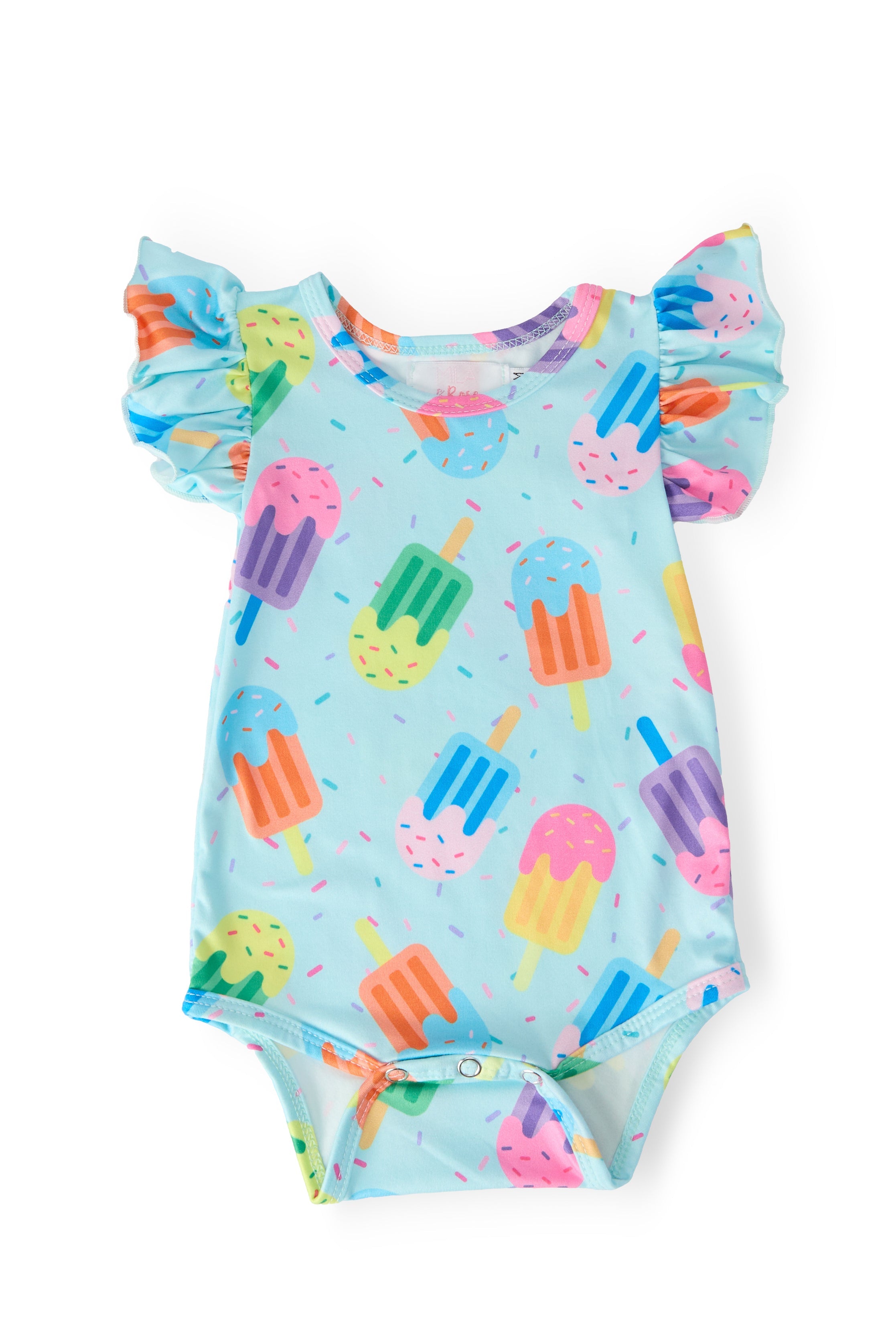 Sweet Treat S/S Flutter Bodysuit - Aaria Tees Aaria Tees