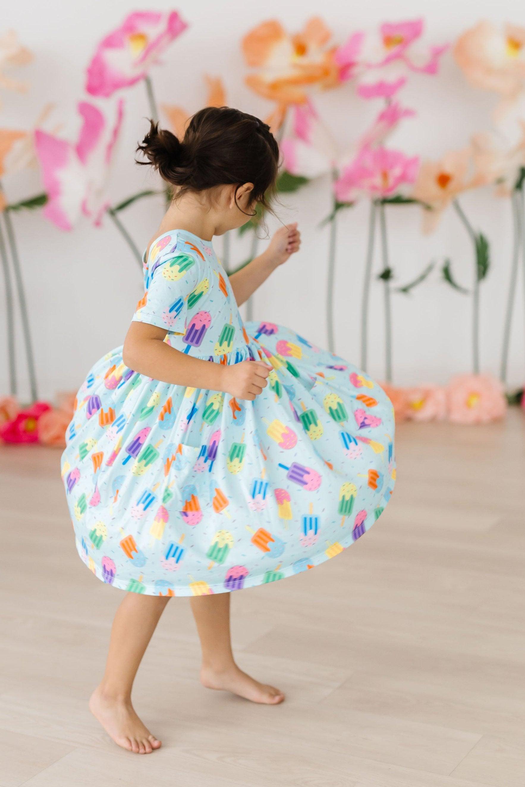 Sweet Treat S/S Pocket Twirl Dress - Aaria Tees Aaria Tees