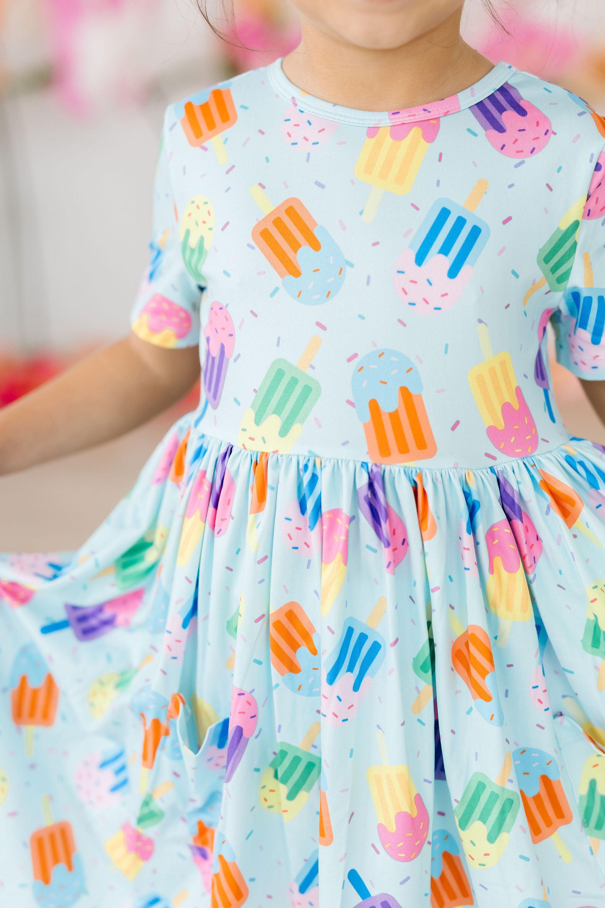 Sweet Treat S/S Pocket Twirl Dress - Aaria Tees Aaria Tees