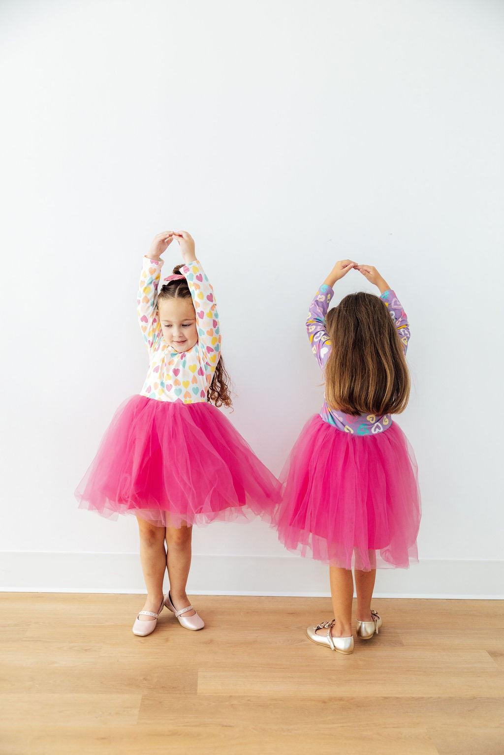 Sweetheart L/S Tutu Dress - Aaria Tees Aaria Tees