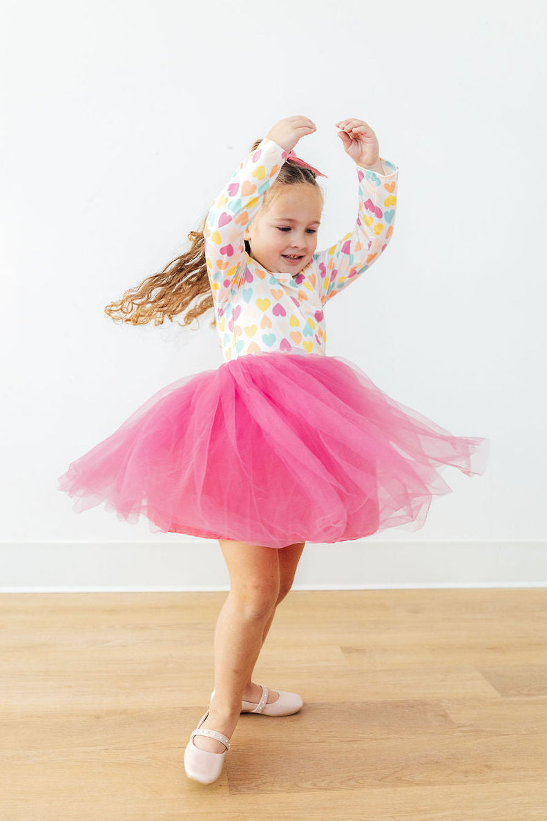 Sweetheart L/S Tutu Dress - Aaria Tees Aaria Tees