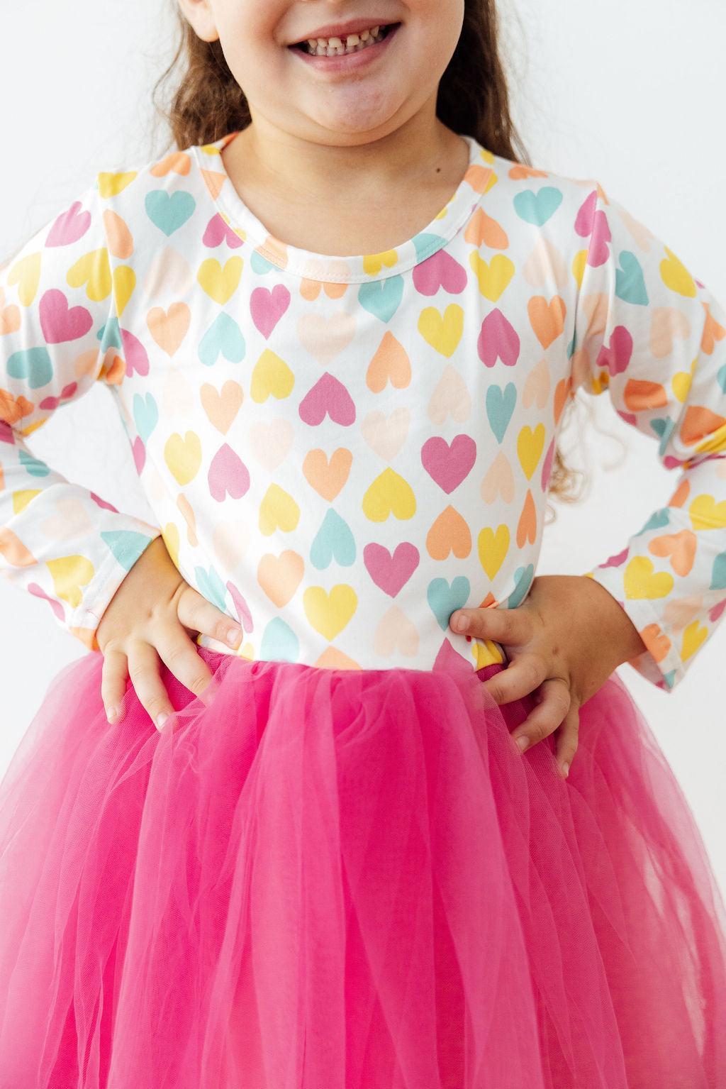 Sweetheart L/S Tutu Dress - Aaria Tees