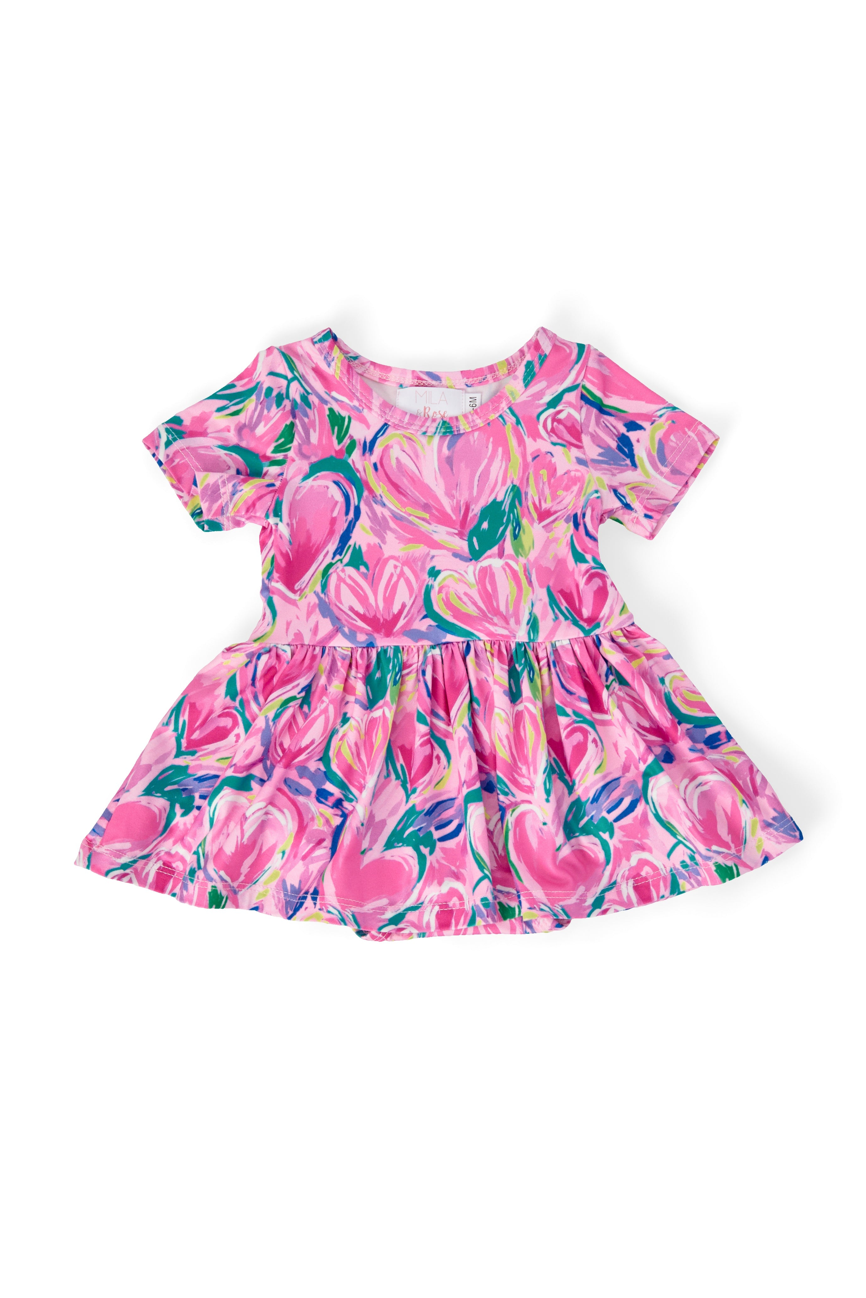 Sweetheart Scribbles S/S Twirl Bodysuit - Aaria Tees Aaria Tees
