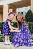 TCU Plaid Frog 3/4 Sleeve Pocket Twirl Dress - Aaria Tees Aaria Tees