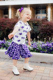 TCU Plaid Frog Ruffle Twirl Skort - Aaria Tees Aaria Tees
