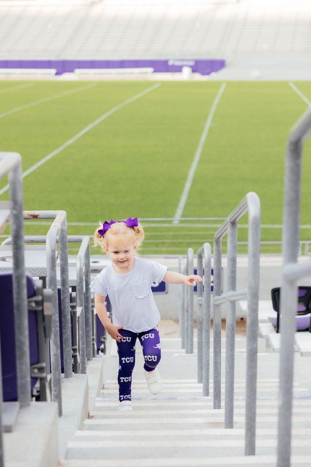 TCU Purple Frog Leggings - Aaria Tees Aaria Tees