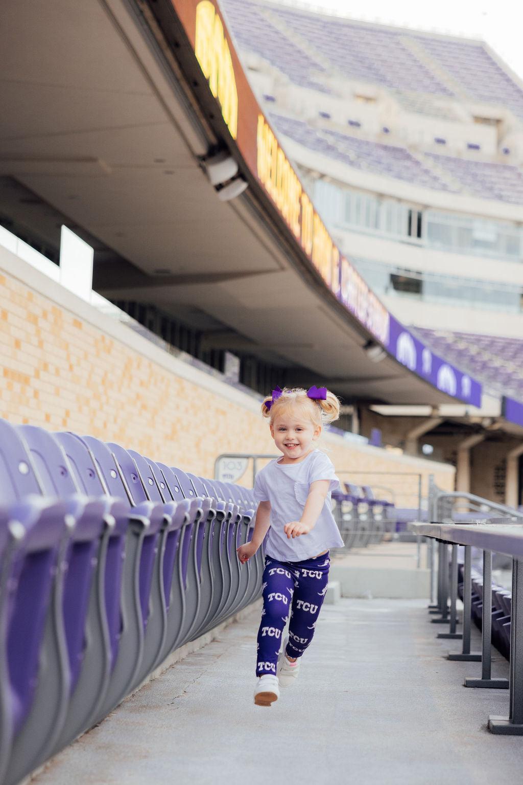 TCU Purple Frog Leggings - Aaria Tees Aaria Tees