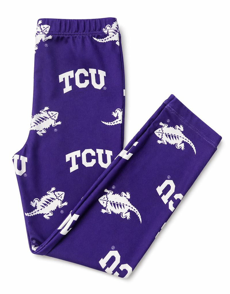 TCU Purple Frog Leggings - Aaria Tees Aaria Tees