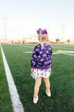 TCU Purple Frog Satin Jacket - Aaria Tees Aaria Tees
