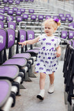 TCU White Frog Flutter Twirl Dress - Aaria Tees Aaria Tees