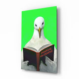 Educated Seagull Glass Wall Art || Designer Collection Aaria Tees