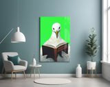 Educated Seagull Glass Wall Art || Designer Collection Aaria Tees