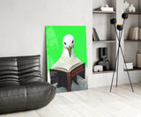 Educated Seagull Glass Wall Art || Designer Collection Aaria Tees