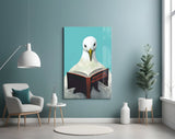 Wise Seagull Glass Wall Art || Designer Collection Aaria Tees