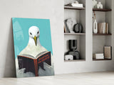 Wise Seagull Glass Wall Art || Designer Collection Aaria Tees