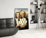 American Nightmare Glass Wall Art || Designer Collection Aaria Tees