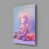 Grape Goddess Glass Wall Art || Designer Collection Aaria Tees