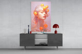 Queen of Orange Glass Wall Art || Designer Collection Aaria Tees