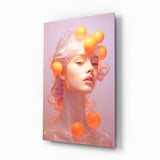 Queen of Orange Glass Wall Art || Designer Collection Aaria Tees