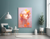Queen of Orange Glass Wall Art || Designer Collection Aaria Tees
