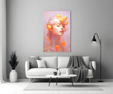 Queen of Orange Glass Wall Art || Designer Collection Aaria Tees
