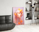Queen of Orange Glass Wall Art || Designer Collection Aaria Tees