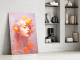 Queen of Orange Glass Wall Art || Designer Collection Aaria Tees