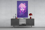 Pink Bubbles Glass Wall Art || Designer Collection Aaria Tees