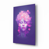 Pink Bubbles Glass Wall Art || Designer Collection Aaria Tees