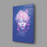 Pink Bubbles Glass Wall Art || Designer Collection Aaria Tees