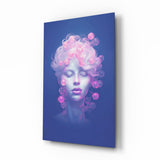 Pink Bubbles Glass Wall Art || Designer Collection Aaria Tees
