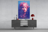 Pink Bubbles Glass Wall Art || Designer Collection Aaria Tees