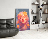 Orange Bubbles Glass Wall Art || Designer Collection Aaria Tees