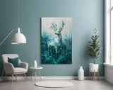 Mint Deer Glass Wall Art || Designer Collection Aaria Tees