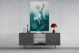 Mint Deer Glass Wall Art || Designer Collection Aaria Tees