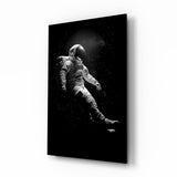 Loneliness in Space Glass Wall Art || Designer Collection Aaria Tees