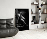 Loneliness in Space Glass Wall Art || Designer Collection Aaria Tees