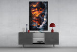 The Fire Within Glass Wall Art || Designer Collection Aaria Tees