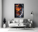 The Fire Within Glass Wall Art || Designer Collection Aaria Tees