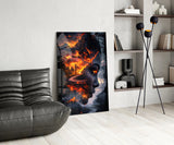 The Fire Within Glass Wall Art || Designer Collection Aaria Tees
