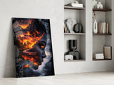 The Fire Within Glass Wall Art || Designer Collection Aaria Tees
