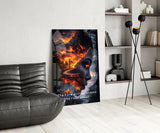 The Fire Within Glass Wall Art || Designer Collection Aaria Tees