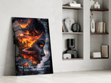 The Fire Within Glass Wall Art || Designer Collection Aaria Tees