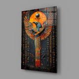 Winged God Glass Wall Art || Designer Collection Aaria Tees