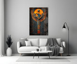 Winged God Glass Wall Art || Designer Collection Aaria Tees