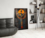Winged God Glass Wall Art || Designer Collection Aaria Tees
