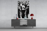 Loneliness in a Crowd Glass Wall Art || Designer Collection Aaria Tees